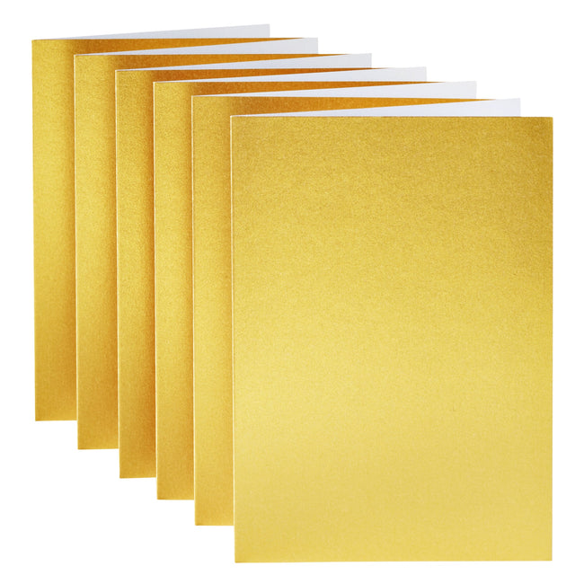 Papicolor -  Correspondentiekaart papi dubbel a 6mtl goud