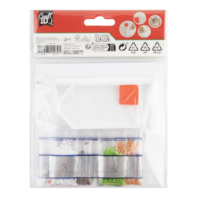 CraftID -  Diamondpainting craft id kaart kerst 13x13cm 2 st | 12 stuks