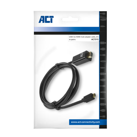 ACT -   USB-C naar HDMI kabel 2 meter