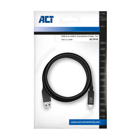 ACT -   USB 3.0 kabel, USB-A naar USB-C, 1 meter