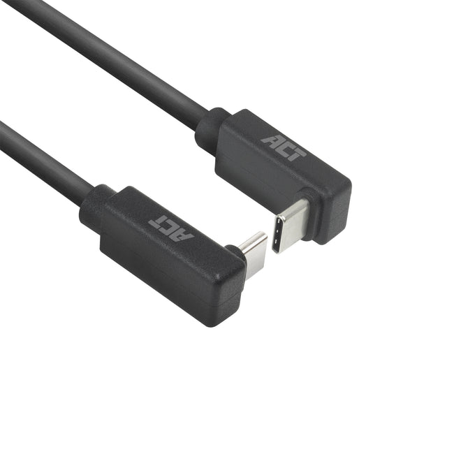 ACT -  Kabel  usb-c hoek boven/beneden 10gbps 1m