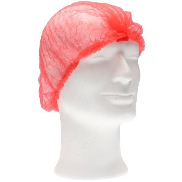 CMT -  Haarnet  clip non-woven m 49cm pp rood