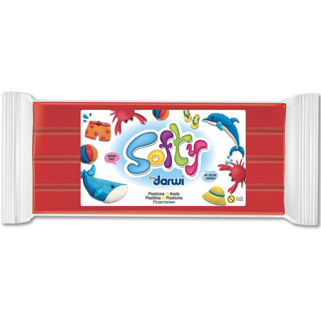 Darwi - pâte à modeler Softy rouge