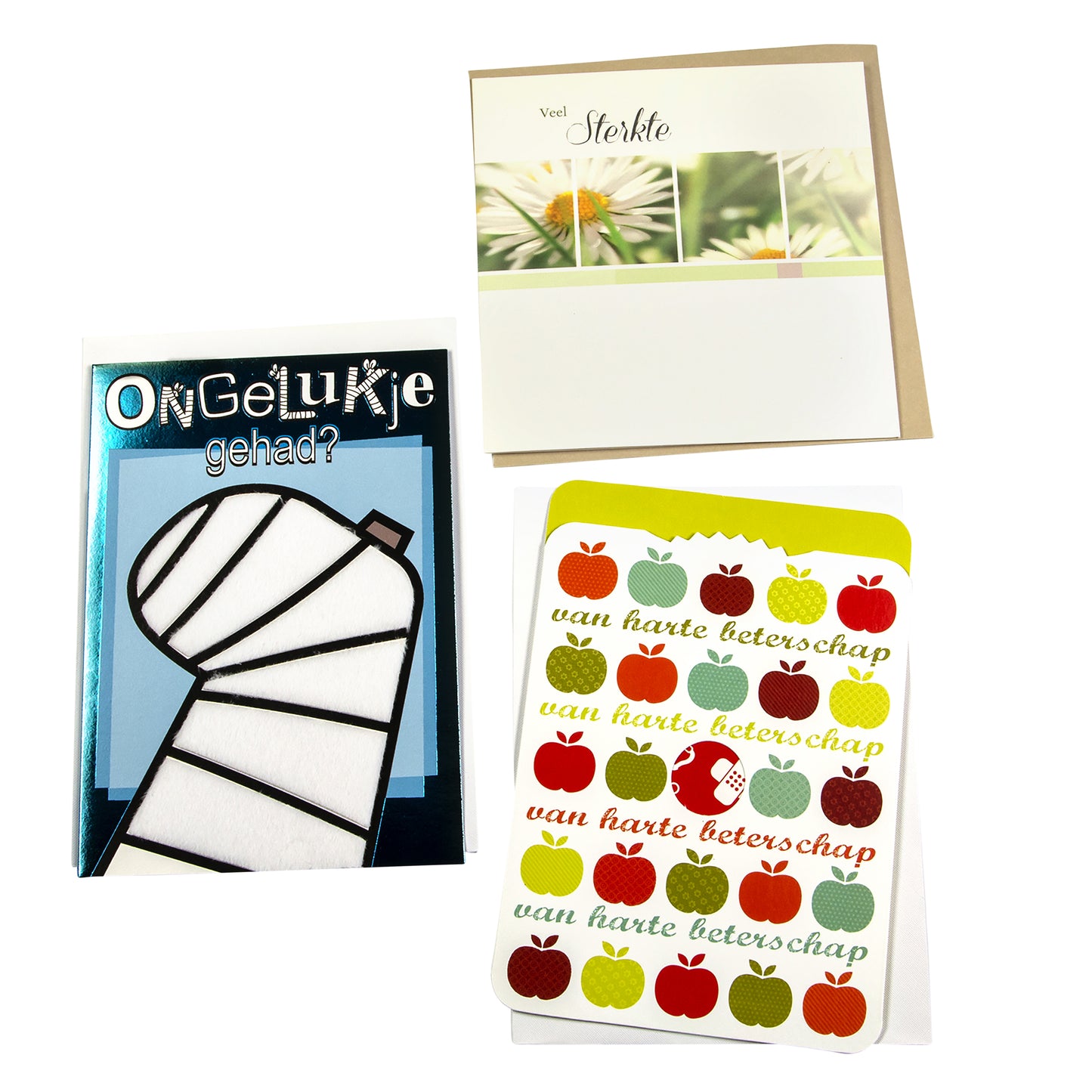 Büroklammer - Nachfüllset Grußkarte Gute Besserung 12 Karten