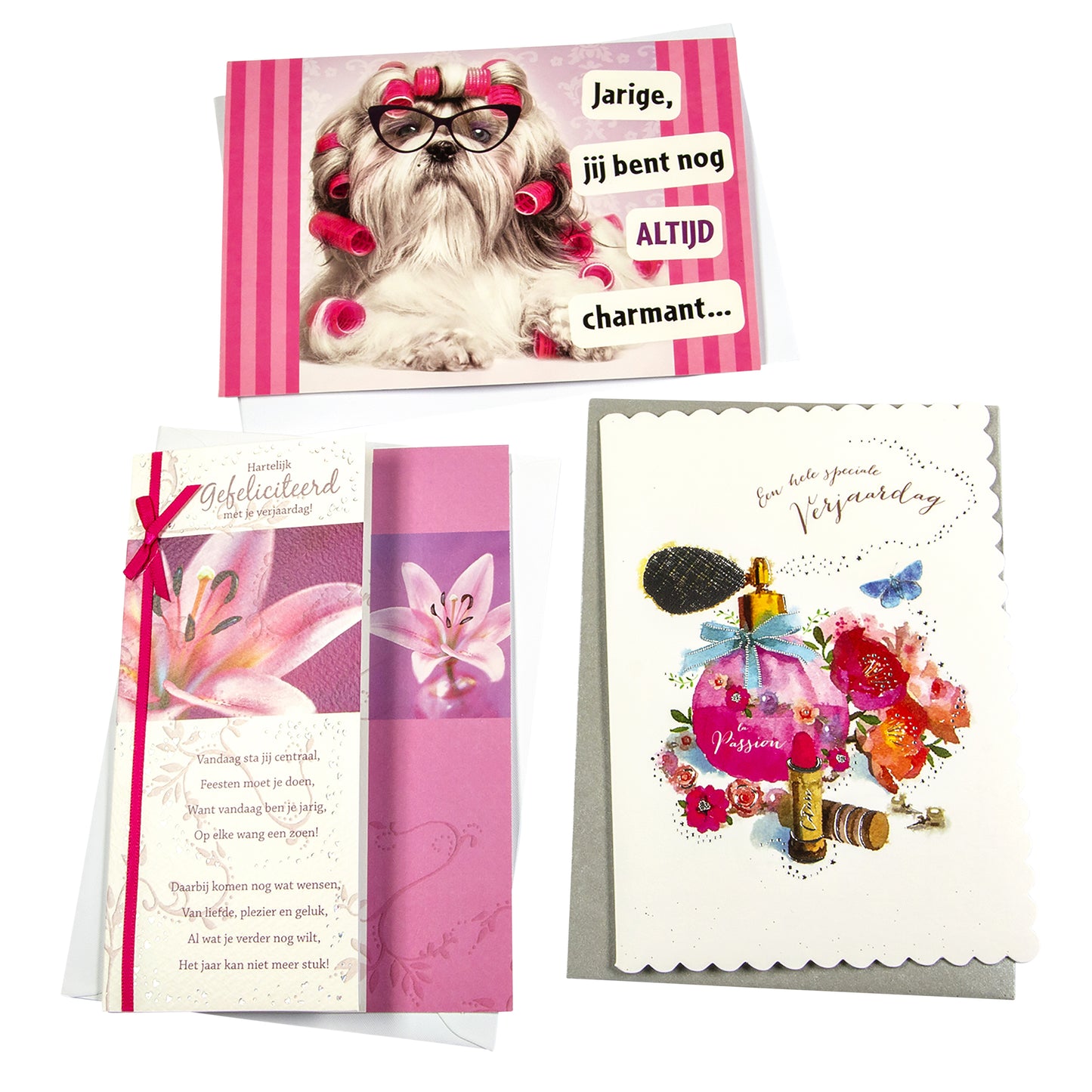 Trombone - Recharge carte de voeux set anniversaire femme 6 cartes