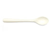 Conpax - Cuillère à dessert Folia, réutilisable, en CPLA, 14,5 cm, blanche, paquet de 50 pièces