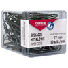 OFFICE products -   papierklemmen, 77 mm, metaal, doos van 50 stuks