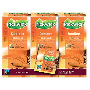 Pickwick - Thee pickwick fair trade rooibos 25x1.5gr | 3 stuks