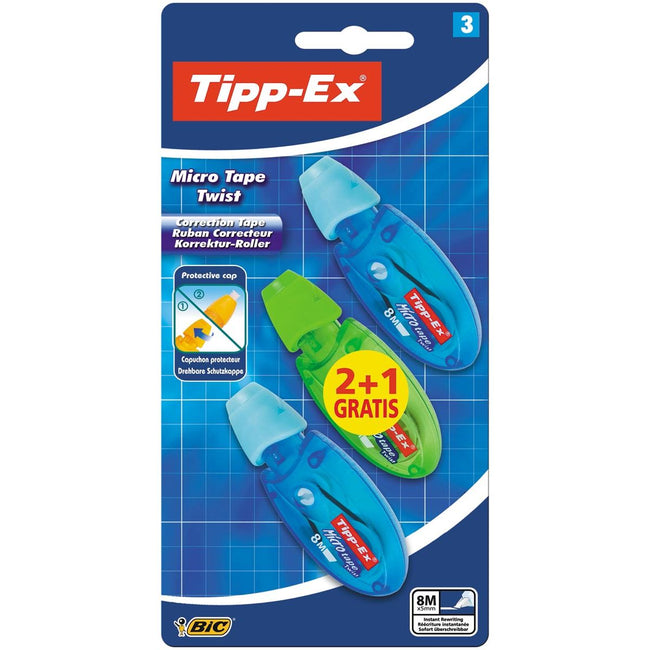 Tipp-Ex - Correction micro twist 5mmx8m blister 2+1 offert