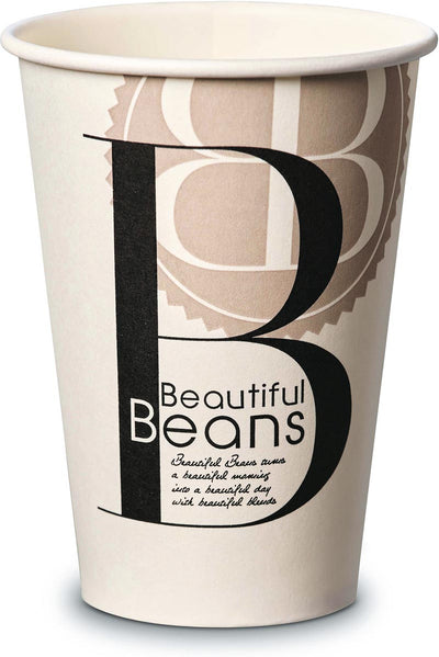Beautiful Beans - Gobelet en carton, 180 cc, 100 pièces