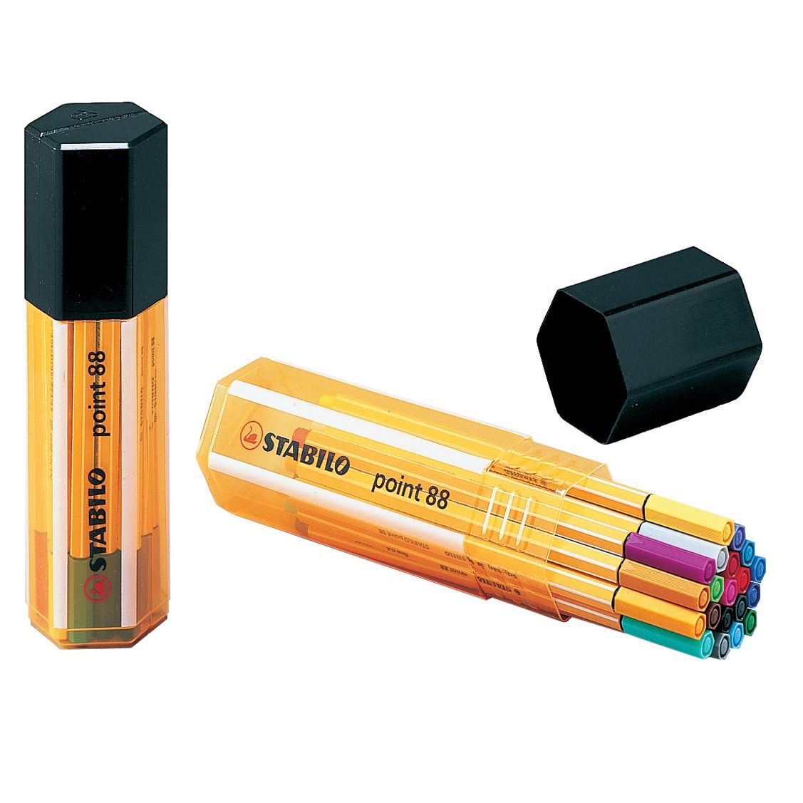 STABILO -  point 88 fineliner, Big Point box, 20 stuks in geassorteerde kleuren