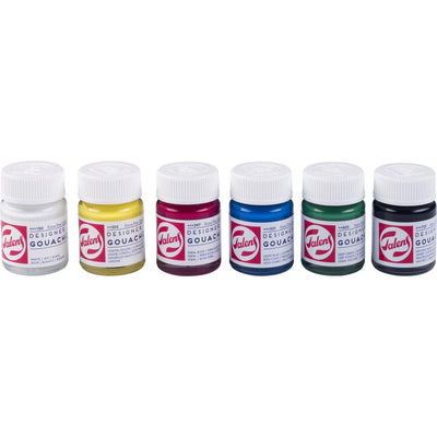 Talens - gouache Extra Fine flacon de 16 ml, lot de 6 flacons en couleurs primaires