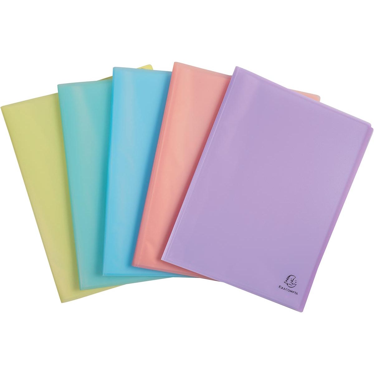 Exacompta - lbum chromaline, 40 sacs, couleurs pastel assorties