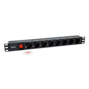 EQUIP -   333286 energiedistributie 8 AC-uitgang(en) 1U Zwart