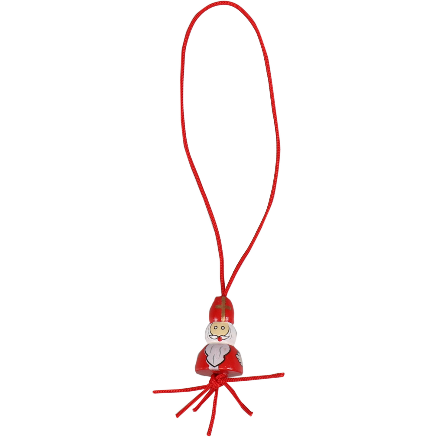 Klika - Pendant | Bois | avec cordon Happiness Sint | rouge blanc 100 pieces