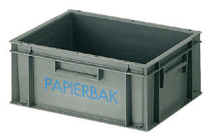 Vepa Bins - Papierverzamelbak kunststof 40x30x17.5cm grijs