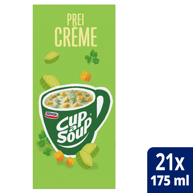 Unox -  Cup-a-Soup prei-crème 21x175ml | 4 stuks