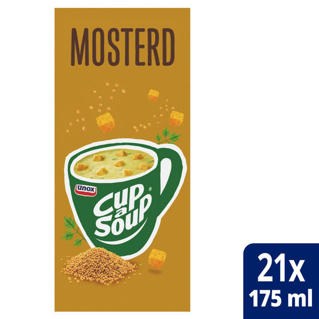 Unox -  Cup-a-Soup mosterd 21x175ml | 4 stuks