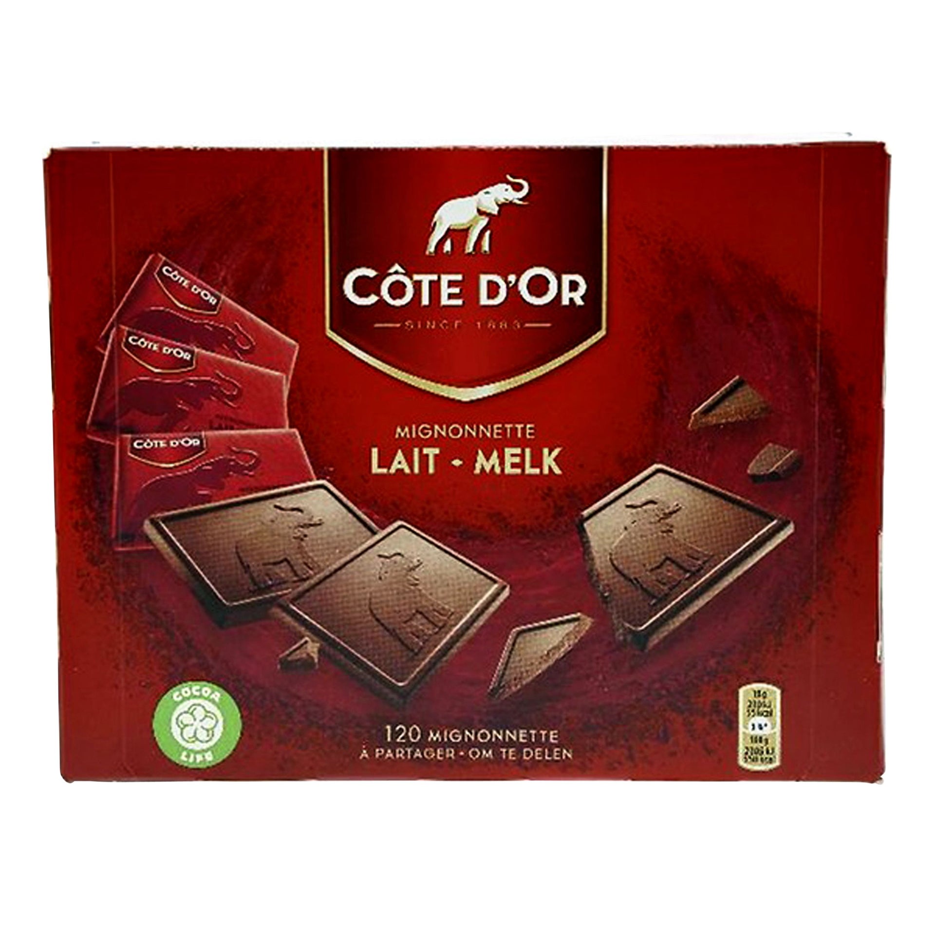 Côte d'Or -  Chocolade cote d'or mignonnette melk 120x10 gram