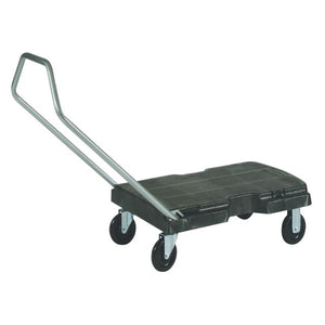 Rubbermaid - Chariot de transport Triple Trolley pliable 225kg noir