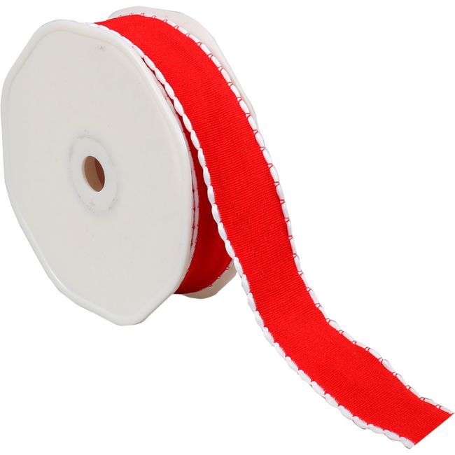 Klika - Lint | 25mm | 15m | pP | rood/wit