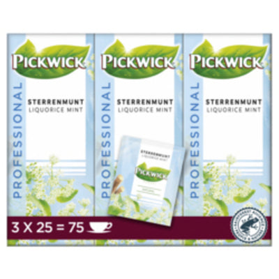 Pickwick - Thé étoile menthe 25x2gr avec enveloppe | 3 pièces