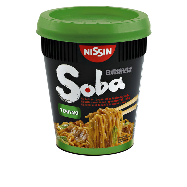 Nissin -  Noodles  soba teriyaki cup | 8 stuks