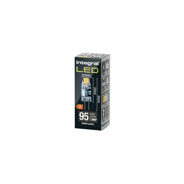 Integral - LED-Lampe GU4 2700K Warmweiß 1,1W 95Lumen