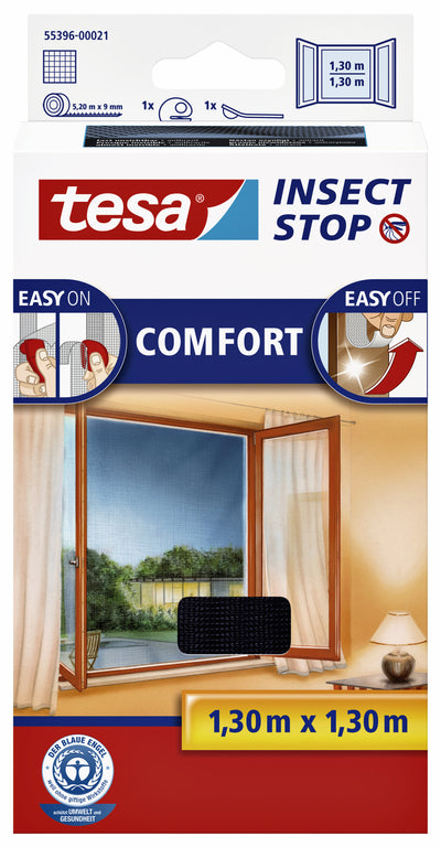 Tesa -  Insectenhor raam 1.3x1.3m zwart