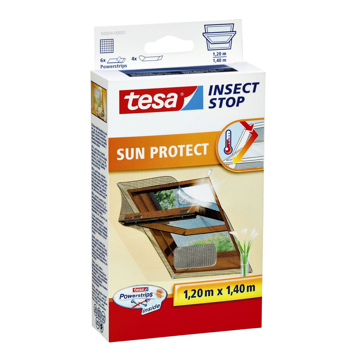 Tesa - Insektenschutz® ​​Insect Stop Klett für Dachfenster 1,2x1,4m Anthrazit