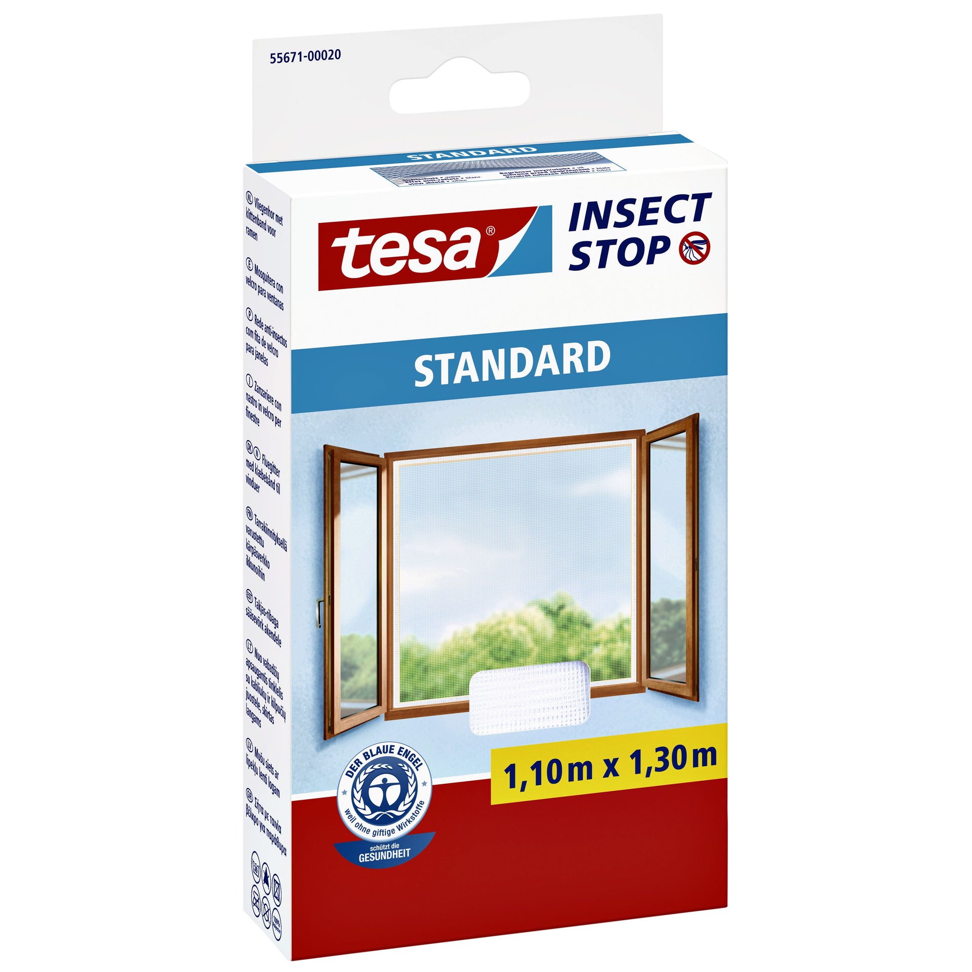 Tesa - Insektenschutz® ​​Insect Stop STANDARD Fenster 1,10x1,30m weiß