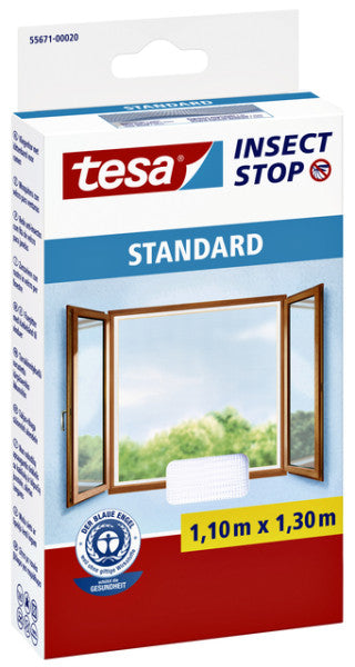 Tesa - Moustiquaire ® Insect Stop fenêtre STANDARD 1,10x1,30m blanc