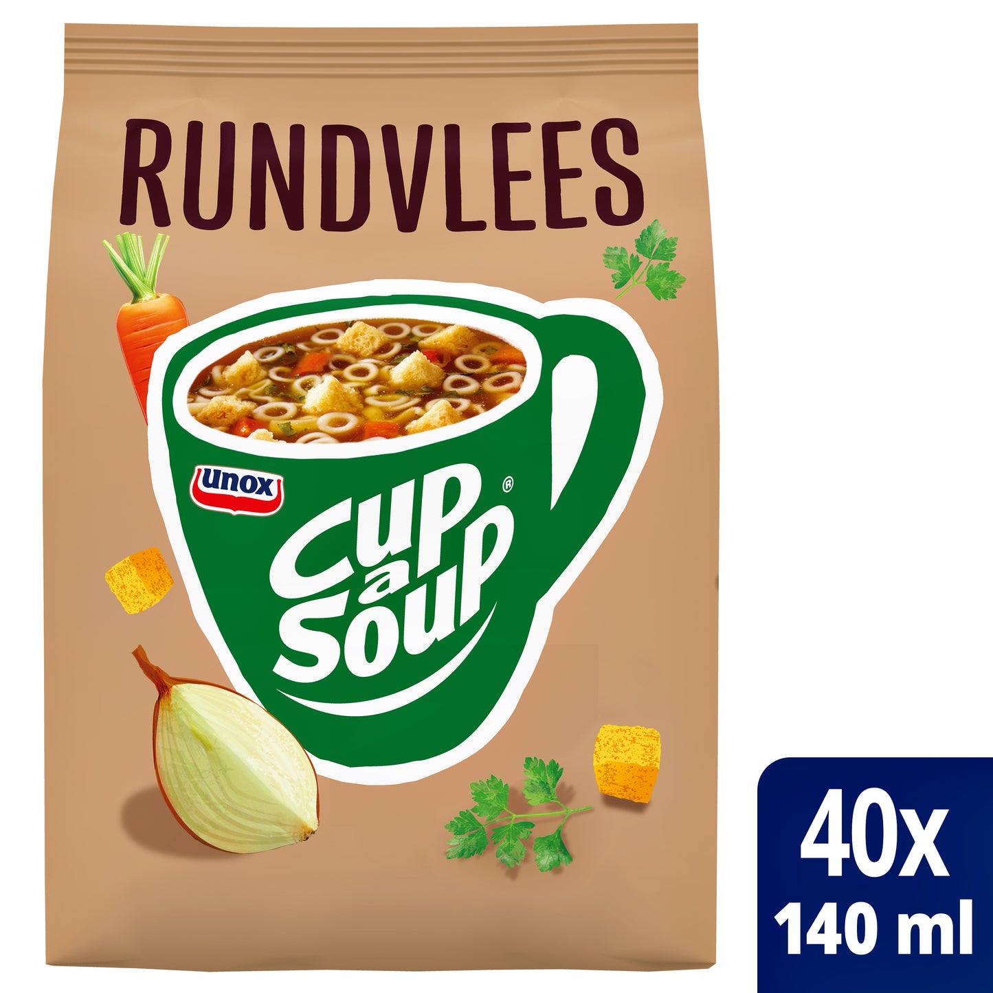 Unox -  Cup-a-Soup machinezak rundvlees 140ml