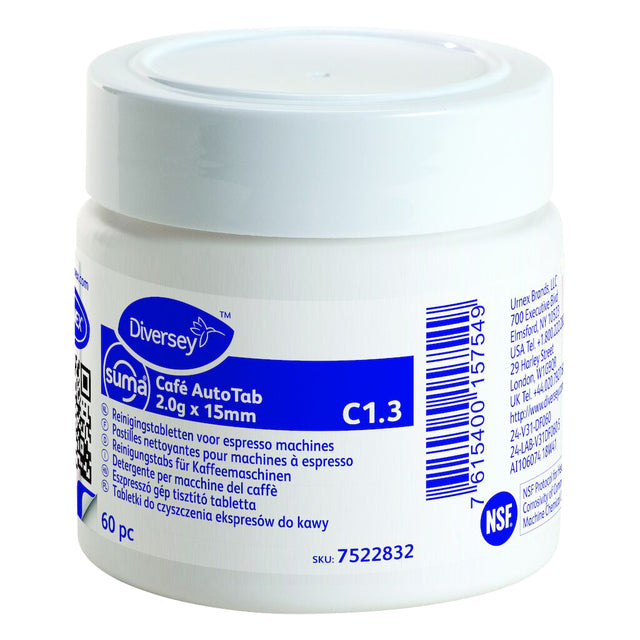 Diversey - Pastilles nettoyantes Café C1.3 60 pièces