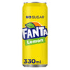 Fanta - Boisson gazeuse citron zéro canette 330ml | 24 pièces