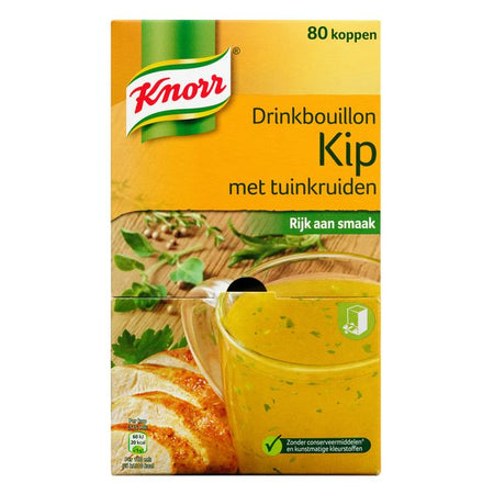 Knorr -  Drinkbouillon  kip tuinkruiden | 6 stuks