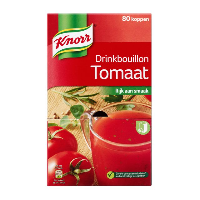 Knorr -  Drinkbouillon  tomaat | 6 stuks