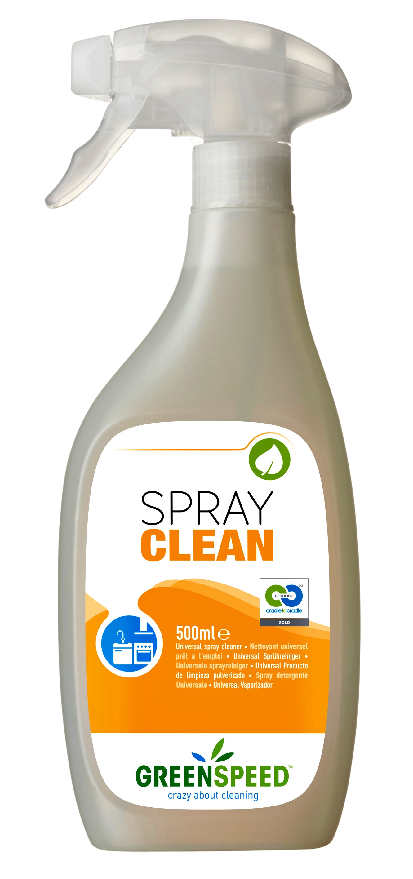 Greenspeed - Nettoyant Cuisine Spray Clean 500ml | 6 pièces
