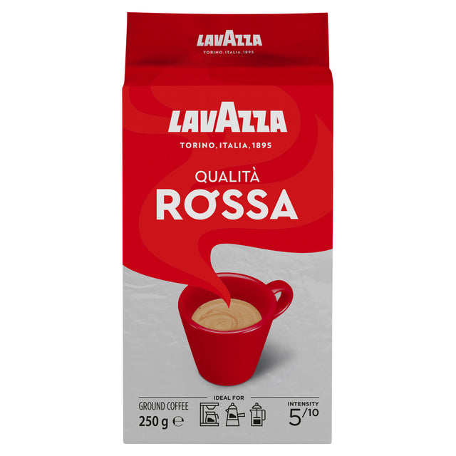 Lavazza -  Koffie  gemalen qualita rossa 250gr | 10 stuks