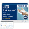 Tork - Serviette H2 Xpress multiplis 2 couches 212x255mm 21x150 feuilles blanc 100289