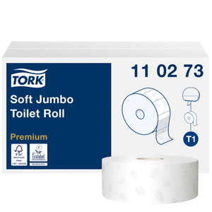 Tork - Papier toilette T1 jumbo 2 couches 360m blanc 110273