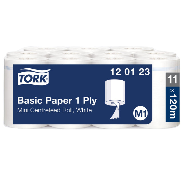Tork - Papier nettoyant M1 Basic Universel 1 couche 120m blanc 120123