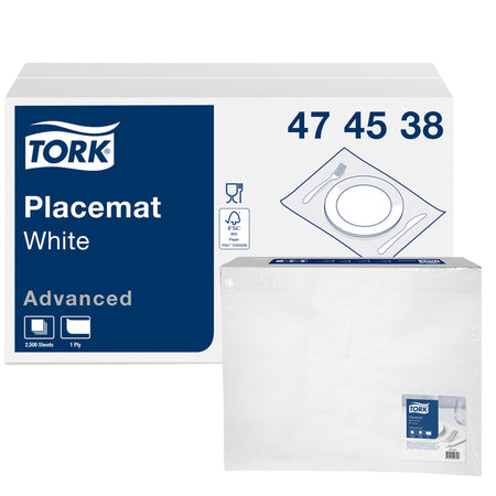Tork -  Placemat advanced 1laags 420x270mm wit | 5 stuks