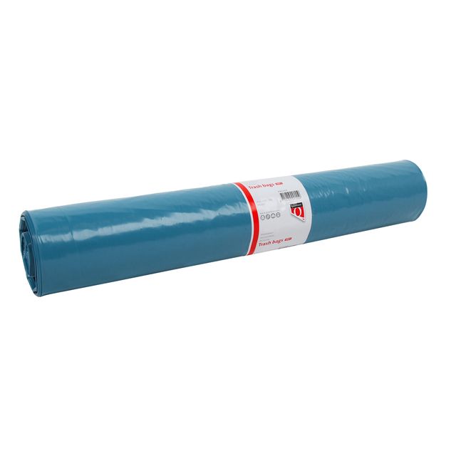 Quantore - Sac poubelle LDPE T50 160L bleu extra fort 90x110cm rouleau de 20