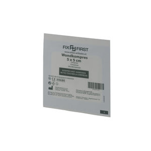 FixFirst - Compresses de gaze stériles 5x5cm