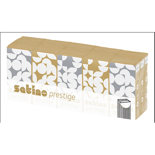 Satino by WEPA - Mouchoir Satino Prestige 4 plis feuille 15x10 blanc 113940
