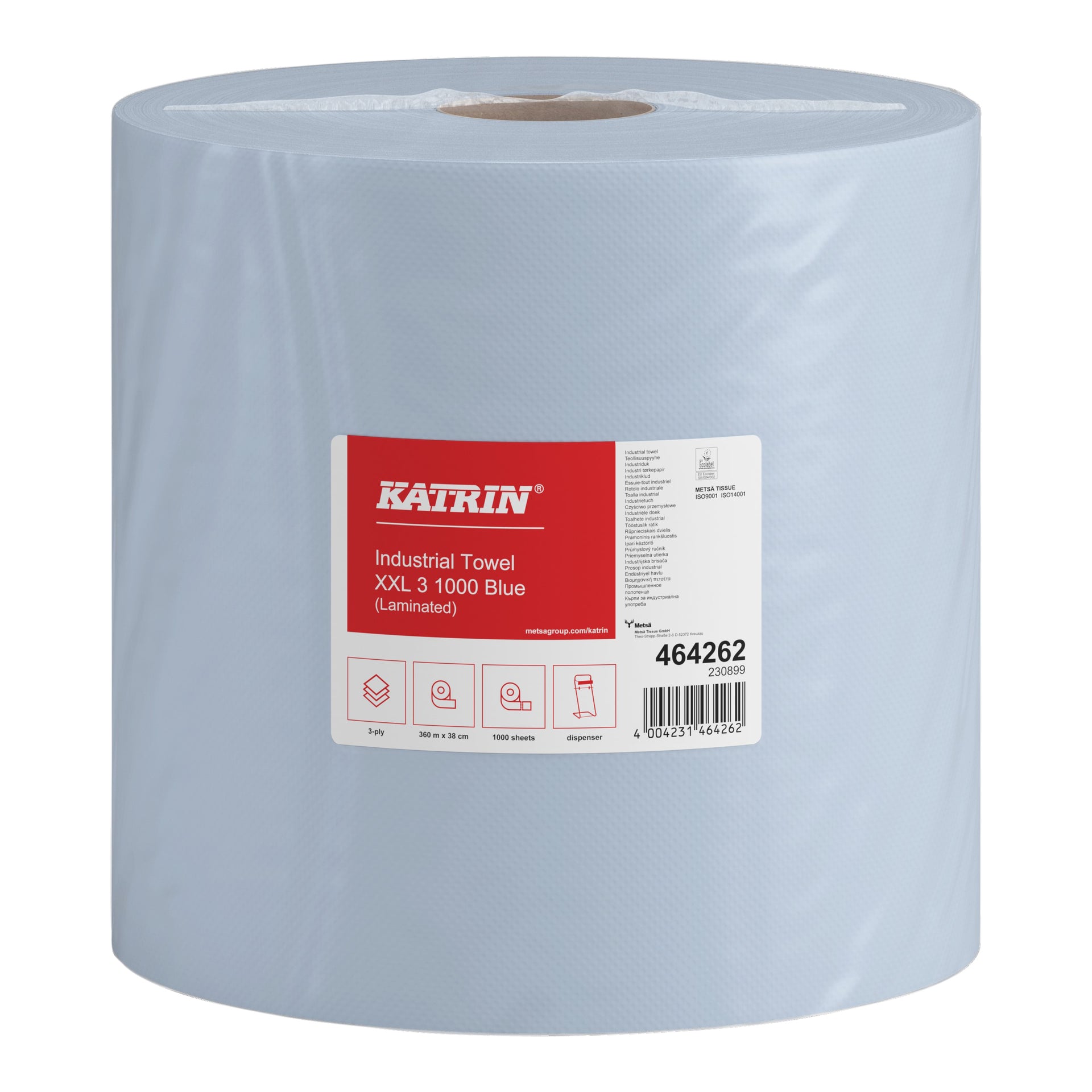 Katrin -  Poetspapier  industrial extra groot blauw