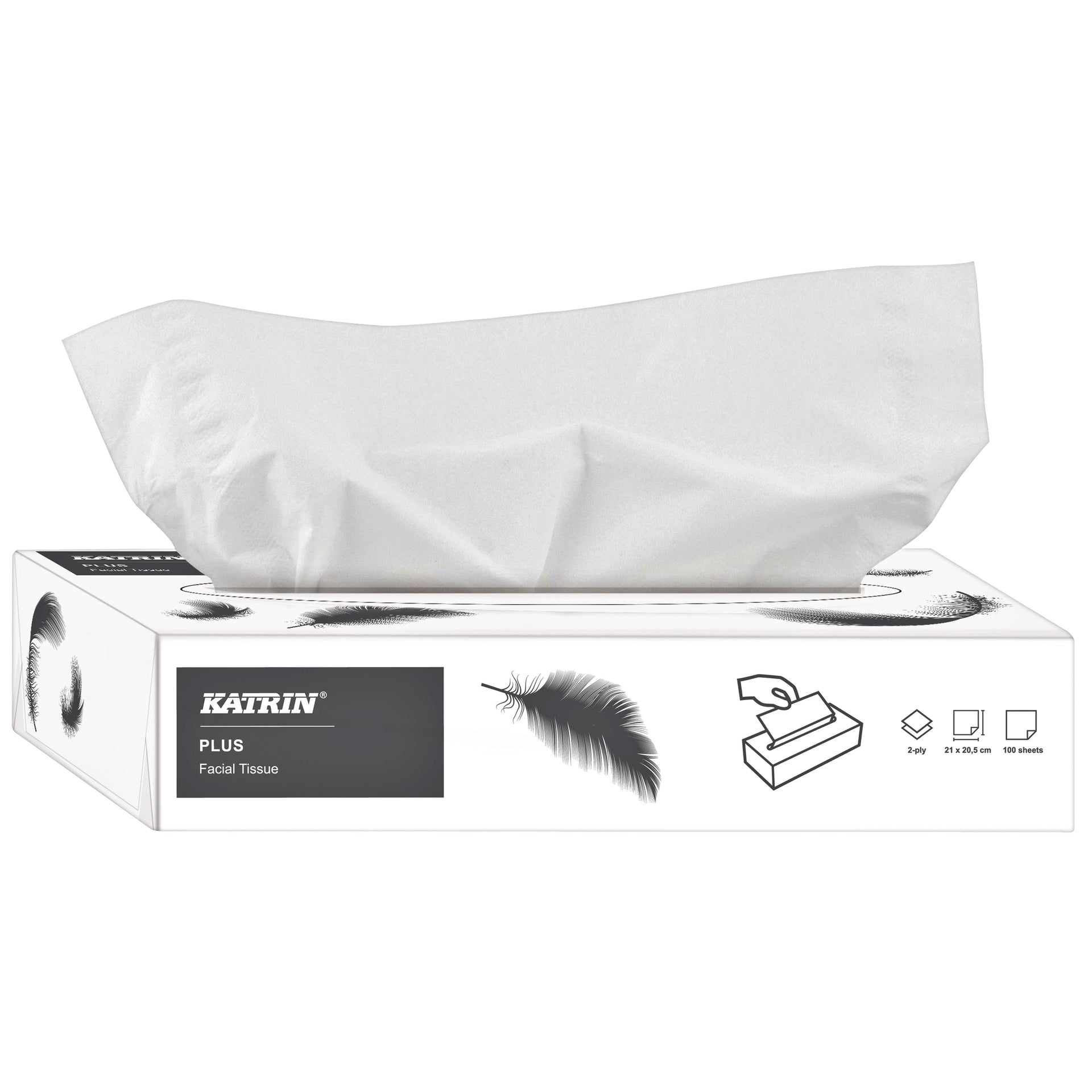 Katrin -  Facial tissues  plus 2laags 100 vel wit