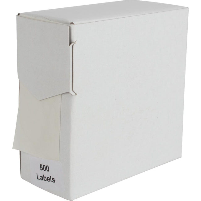 Rillprint - étiquettes rondes, diamètre 35 mm, rouleau de 500 pièces, transparentes