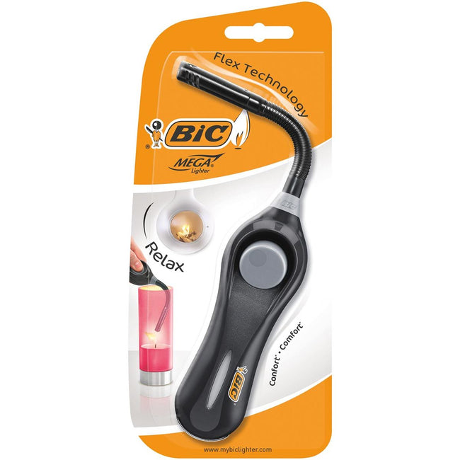 BIC -   Megalighter flex, geassorteerde kleuren, blister van 1 stuk